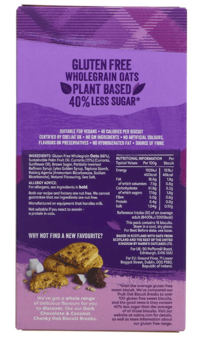 Biscuit Breaks Oat & Fruit